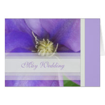 Carte de faire-part de mariage de mai
