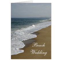 Carte de faire-part de mariage de plage