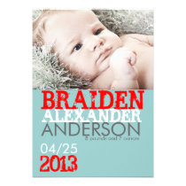 Carte de faire-part de naissance invitations
