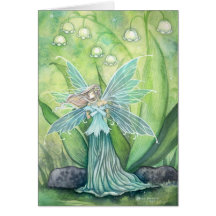 Carte de fée du muguet