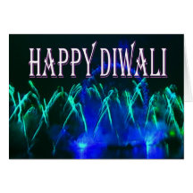 Carte de feux d'artifice de Diwali