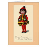 carte de fille de Noël