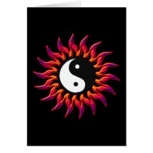 Carte de flamber Yin Yang Sun