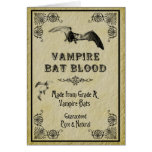 Carte de Halloween de sang de batte de vampire