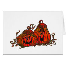 Carte de Halloween Jack-o'-lantern
