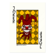 Carte de jeu de joker modèles de cartes de visite