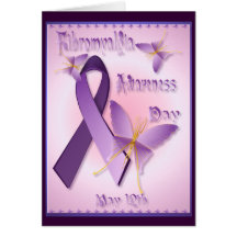 Carte de jour de conscience de fibromyalgie