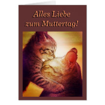 Carte de jour de la fête des mères Kitty