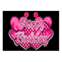 Carte de joyeux anniversaire cartes de visite personnelles