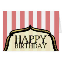 Carte de joyeux anniversaire - cirque