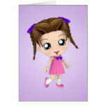 Carte de joyeux anniversaire de tarte de Cutie