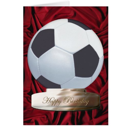 Carte de joyeux anniversaire du football