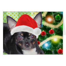 Carte de Joyeux Noël d'ange de Mickey de chiwawa d