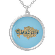 Carte de Kazakhstan + Collier nommé