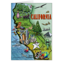 Carte de la Californie