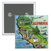 Carte de la Californie Badges