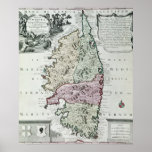 Carte de la Corse Posters