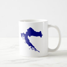 Carte de la Croatie Tasse