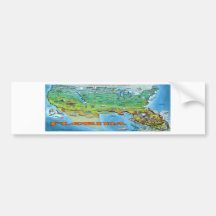 Carte de la Floride Etats-Unis Adhésifs Pour Voiture