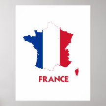 CARTE DE LA FRANCE POSTER