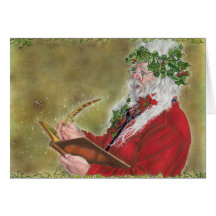 Carte de la liste de Père Noël
