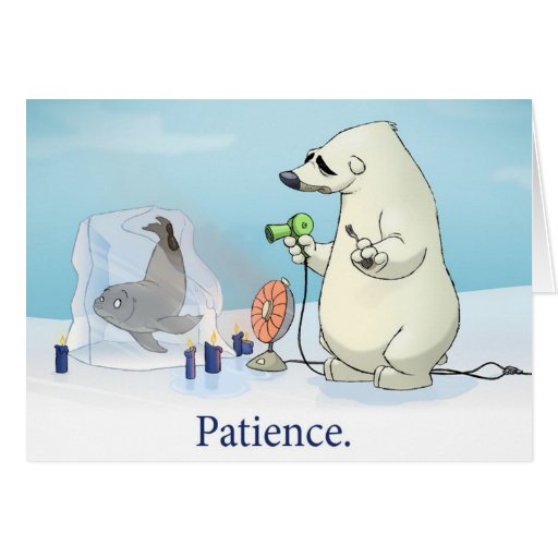 Carte de la "patience" (blanc à l'intérieur)