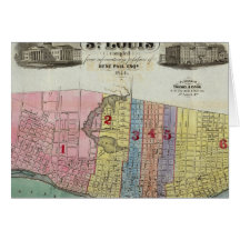 Carte de la ville de St Louis