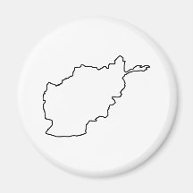 Carte de l'Afghanistan Aimants Pour Réfrigérateur