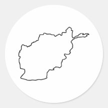Carte de l'Afghanistan Autocollant