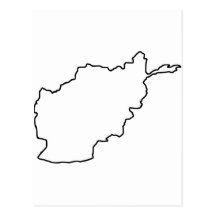 Carte de l'Afghanistan Cartes Postales