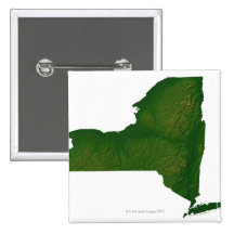 Carte de l'état de New-York Badge