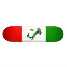 Carte de l'Italie et du drapeau italien Planches À Roulettes