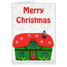 CARTE DE MAISON DE JOYEUX NOËL