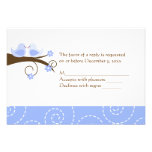 Carte de mariage tourbillonnante de réponse de clô invitations
