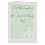 Carte de mariage verte molle