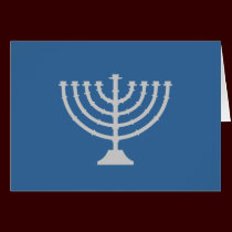 Carte de Menorah Chanukah cartes