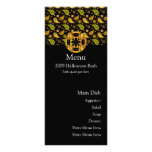 Carte de menu d'araignée de Halloween Paisley Cartes Doubles
