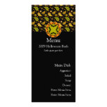 Carte de menu de batte de Halloween Paisley Double Carte