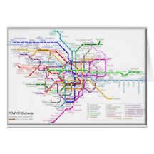 Carte de métro de Tokyo
