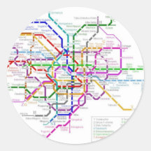 Carte de métro de Tokyo Adhésifs