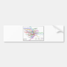 Carte de métro de Tokyo Autocollant Pour Voiture