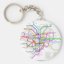 Carte de métro de Tokyo Porte-clef
