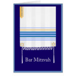 Carte de Mitzvah de barre de "Tallit"