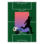 Carte de modèle photo du football