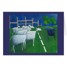 Carte de moutons noirs