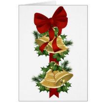 Carte de Noël accrochante de Bells