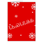 Carte de Noël cherokee