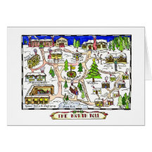 Carte de Noël de carte de Pôle Nord