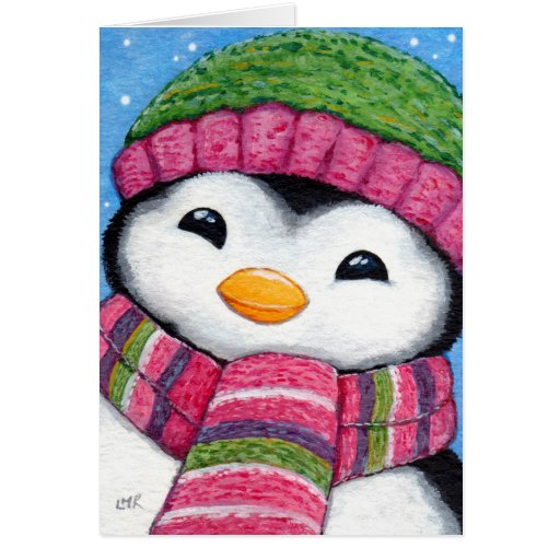 Carte de Noël de fête mignonne de poussin de pingo