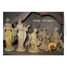 Carte de Noël de Jésus de bébé